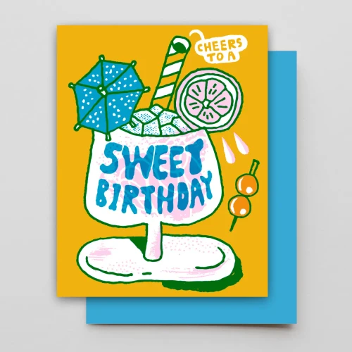 Hammerpress Cocktail Birthday Card