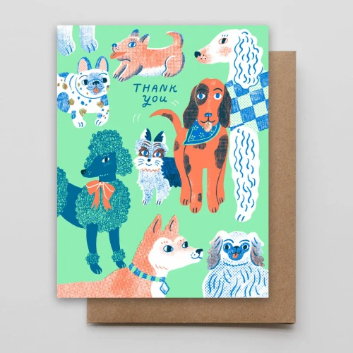 Hammerpress Thank You Dogs Card