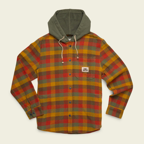 Howler Bros Salvo Hooded Blanket Flannel - Grice Plaid/Hayride