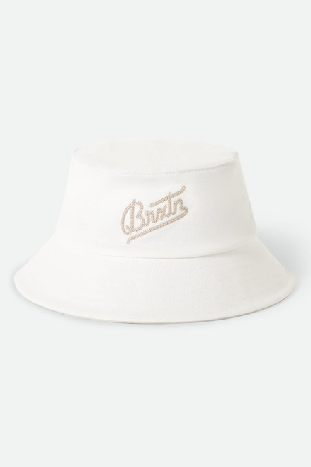 Brixton Eldon Packable Bucket Hat - White/BEIGE