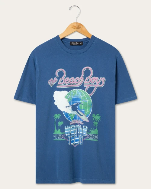 Junk Food Clothing The Beach Boys 1988 World Tour Vintage Tee - Azule