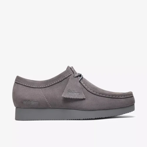 Clarks Wallabee Lite Shoe - Grey Suede