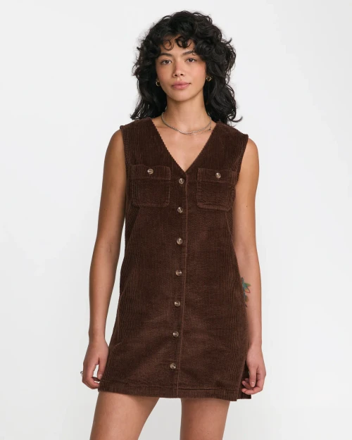 RVCA The Edit Dress - Chocolate