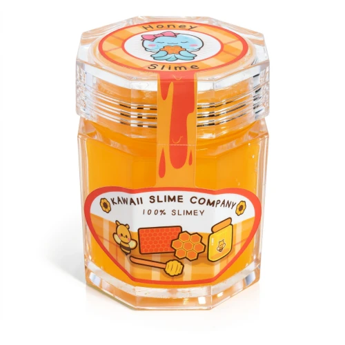 Kawaii Slime Company Homemade Honey Clear Slime Jar