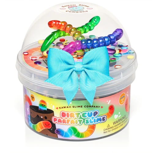 Kawaii Slime Company Dirt Cup Parfait Crunchy Signature Dome Slime