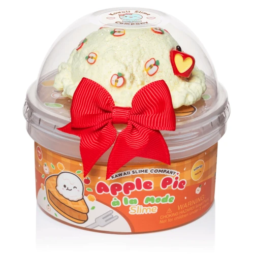 Kawaii Slime Company Apple Pie A La Mode Jelly Cube Signature Dome Slime