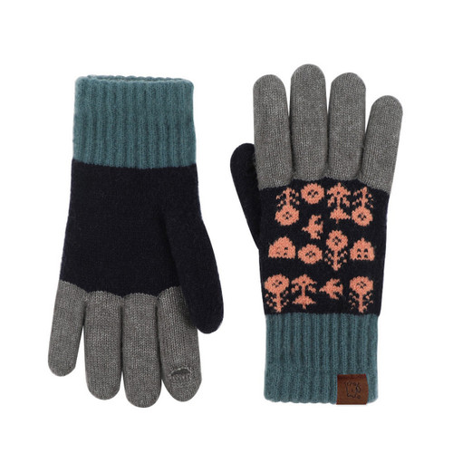 AC.City Knit Gloves Cute & Warm - Navy
