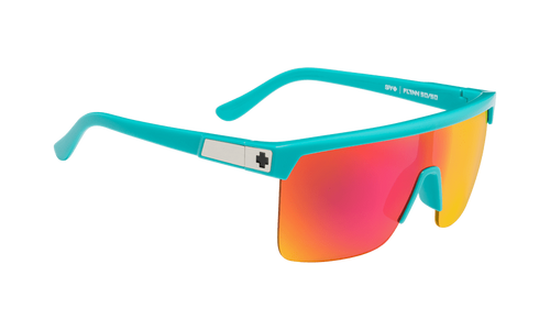 Spy Flynn 50/50 Sunglasses - Teal/HD Plus Gray Green with Pink Spectra Mirror