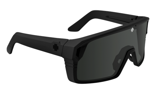 Spy Monolith Sunglasses - Matte Black/Happy Gray Green Black Spectra Mirror