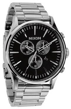 Nixon Sentry Chrono Watch - Black