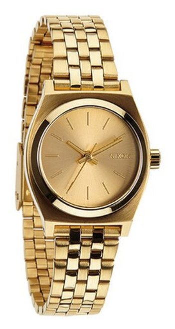 Nixon Small Time Teller Watch - All Gold