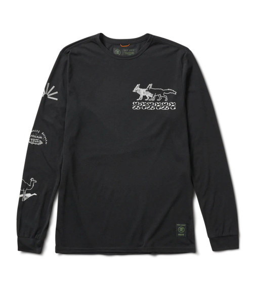 Mathis Knit Freedom & Chaos Long Sleeve Tee - Black