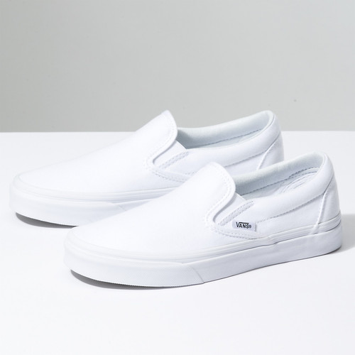 Vans Classic Slip-On Shoes -  True White