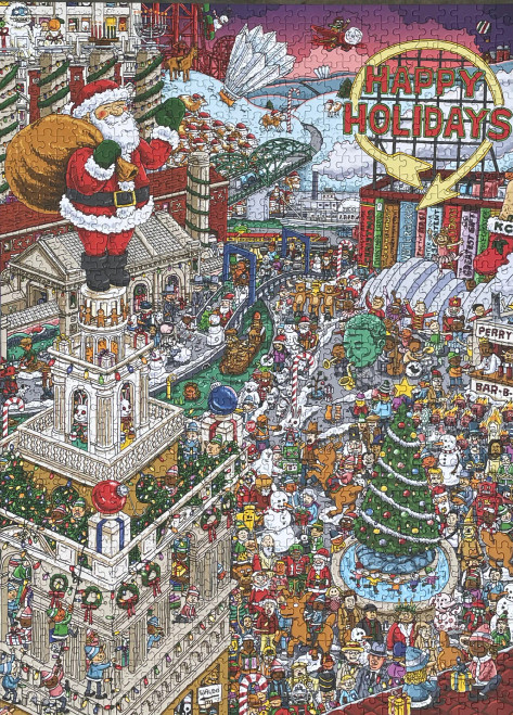Kansas City Puzzle Company The Holiday Puzzle by Joshua Cotter