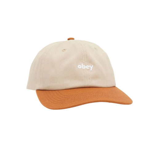 Obey Benny 6 Panel Snapback - Light Khaki Multi