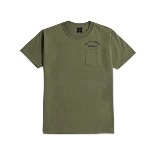 HUF Chop Shop S/S Pocket Tee - Olive