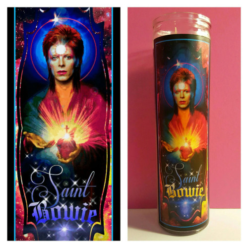 Celebrity Prayer Candle St Bowie