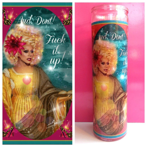 Kitschup Creations Celebrity Prayer Candle St RuPaul
