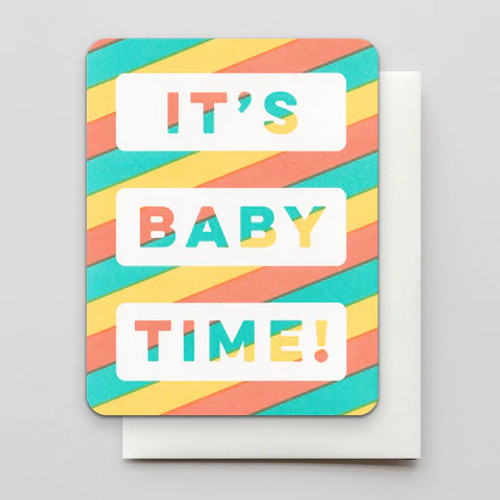 Hammerpress It's Baby Time Card