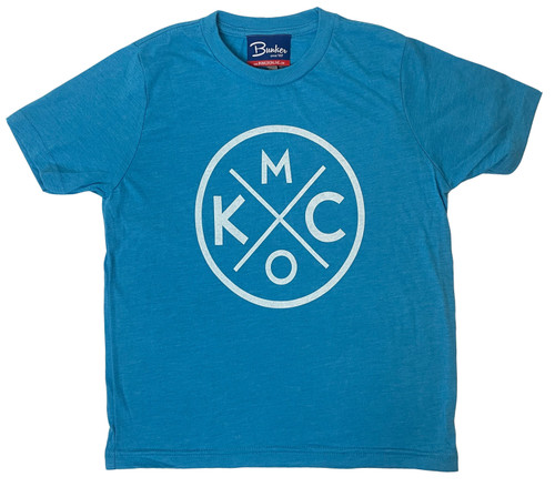 The Bunker YOUTH KCMO TEE TURQUOISE