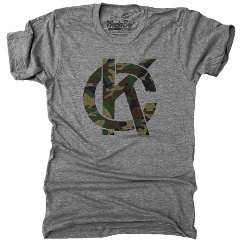 Wonderboy Apparel Wonderboy Apparel KC Logo Tee - Camo/Grey