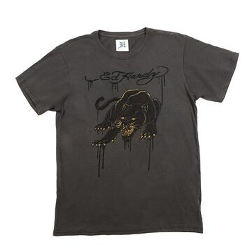 (SALE!!!) Ed Hardy Crouching Panther Tee - Charcoal