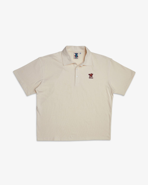 Deus Ex Machina Stokes Records Polo - Dirty White