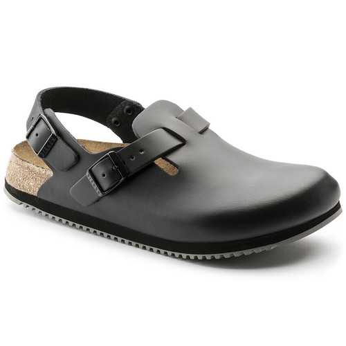 Birkenstock Tokio Super Grip Shoe - Black Leather