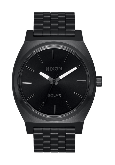 Nixon Time Teller Solar Watch - All Black/White