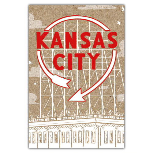 Kansas City Auto Sign Postcard
