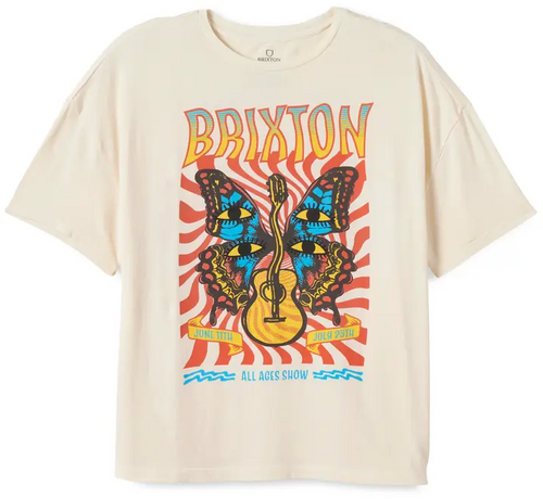 (SALE!!!) Brixton All Ages Oversized BF Tee - Whitecap Worn Wash