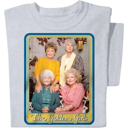 Officially Licensed Golden Girls Picture Framed Tee - Heather Gray