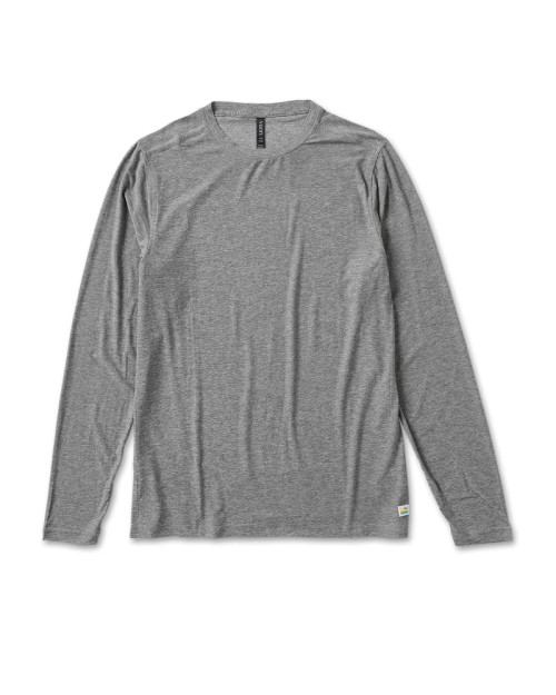 Vuori Strato Tech LS Tee - Heather Grey