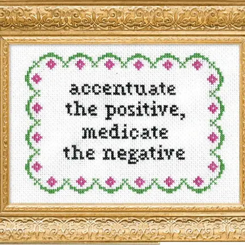 Accentuate the Positive Cross Stitch Kit