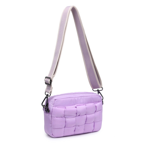 Inspiration Woven Nylon Crossbody - Lilac