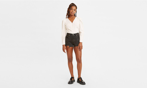 Levi's 501 Original Fit High Rise Short - Lunar Black