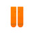 Stance Icon Quarter Sock L - Orange