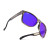 Cassette Optics Legend Pro Sunglasses - Translucent Gray / Blue Mirror ColorBoost Polarized Amber Lens