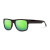 Cassette Optics Stockholm Sunglasses- Matte Black/ Green Mirror Polarized Lens