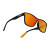 Cassette Optics Mercury Sunglasses - Matte Black/Polarized Orange Fire Mirror Lens