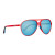 Cassette Optics Apollo Sunglasses - Matte Ruby/Polarized Sky Blue Mirror Lens