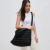 Elevate Quilted Nylon Hobo Bag - Black