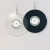 Phonograph Record Vinyl Earrings - Black/Clear