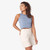 Dickies Striped Crop Tank Top - Navy Stripe