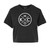 Bunker KCMO Women's Heavyweight Crop Tee - Black/White