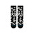 Stance Womens' Cozy Crew Socks - Purrfect/Black