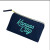 Kansas City Script Zipper Pouch - Navy and Teal
