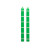 Pack of 2 Long Emerald Candles