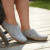 Glerups Slip-On with Leather Sole Slipper- Grey