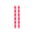 Pack of 2 Long Ruby Candles